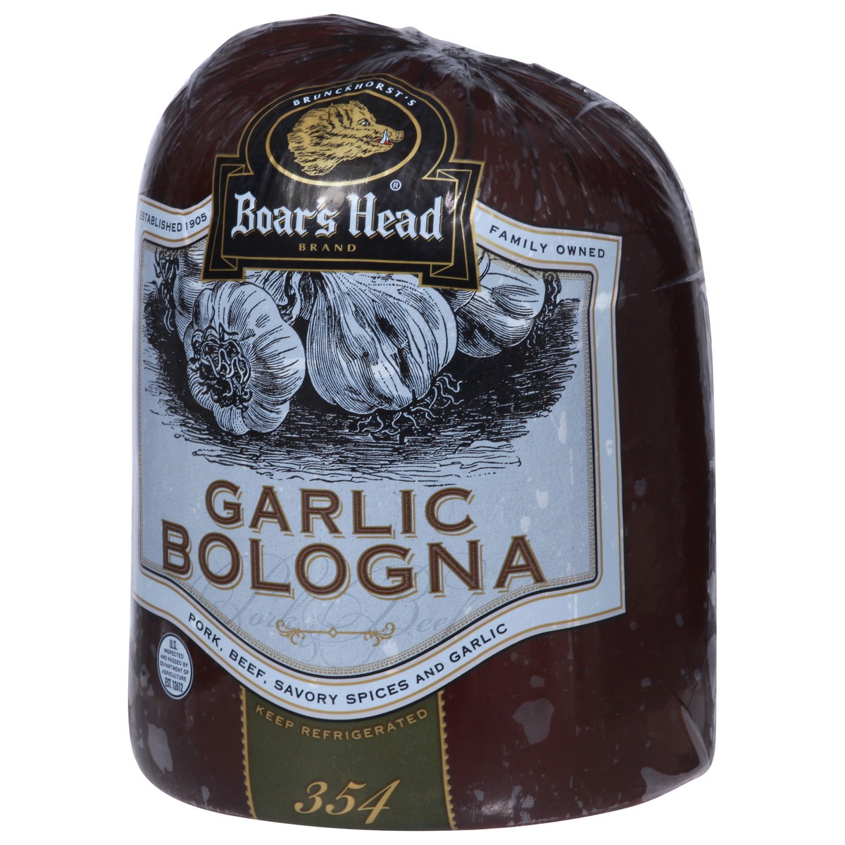 slide 2 of 9, Boar's Head Garlic Bologna 1 ea, per lb