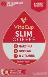 Vitacup Slim Blend Infused Coffee Pods, Medium Roast - 10 ct