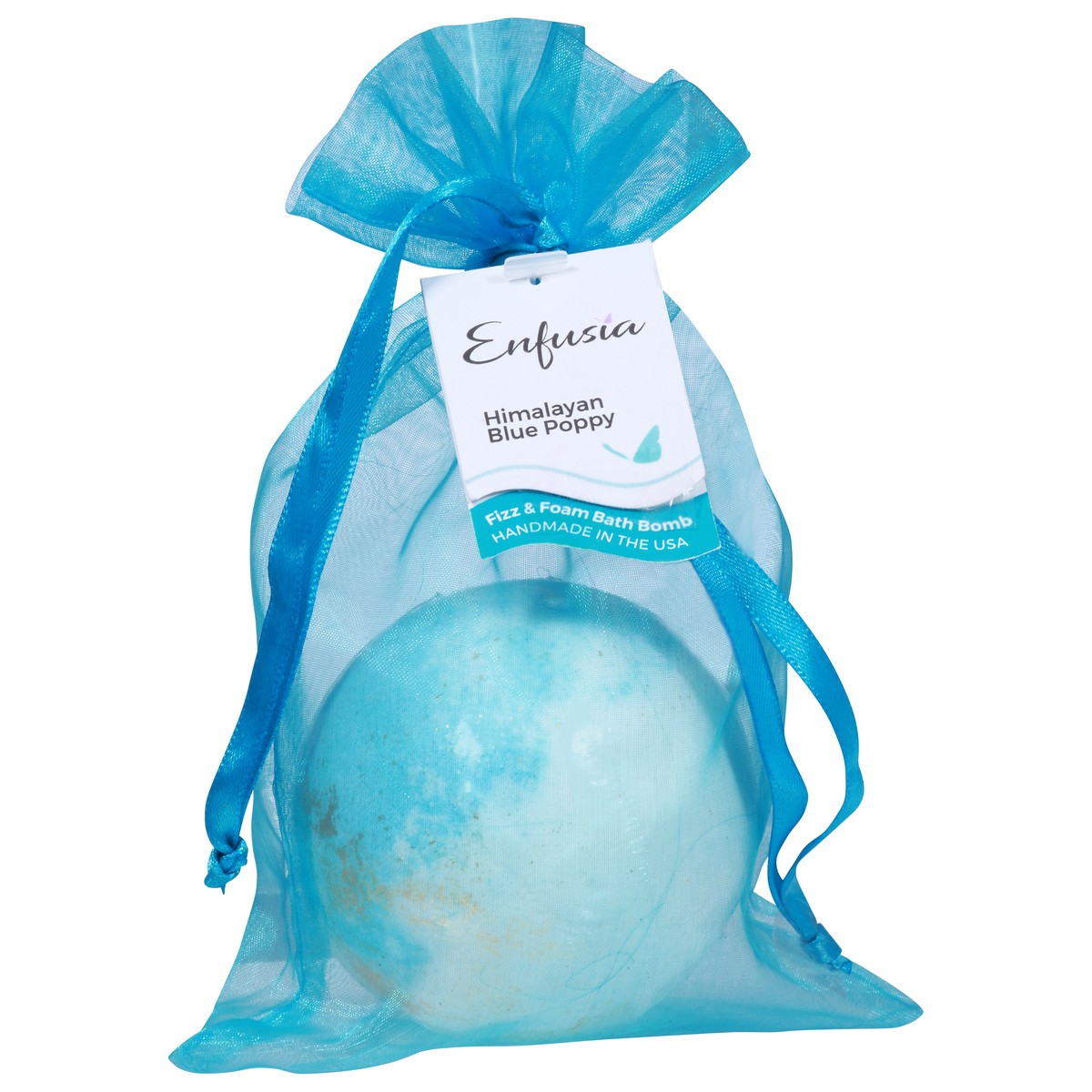 slide 6 of 9, Enfusia Himalayan Blue Poppy Fizz & Foam Bath Bomb 8.2 oz, 8.2 oz