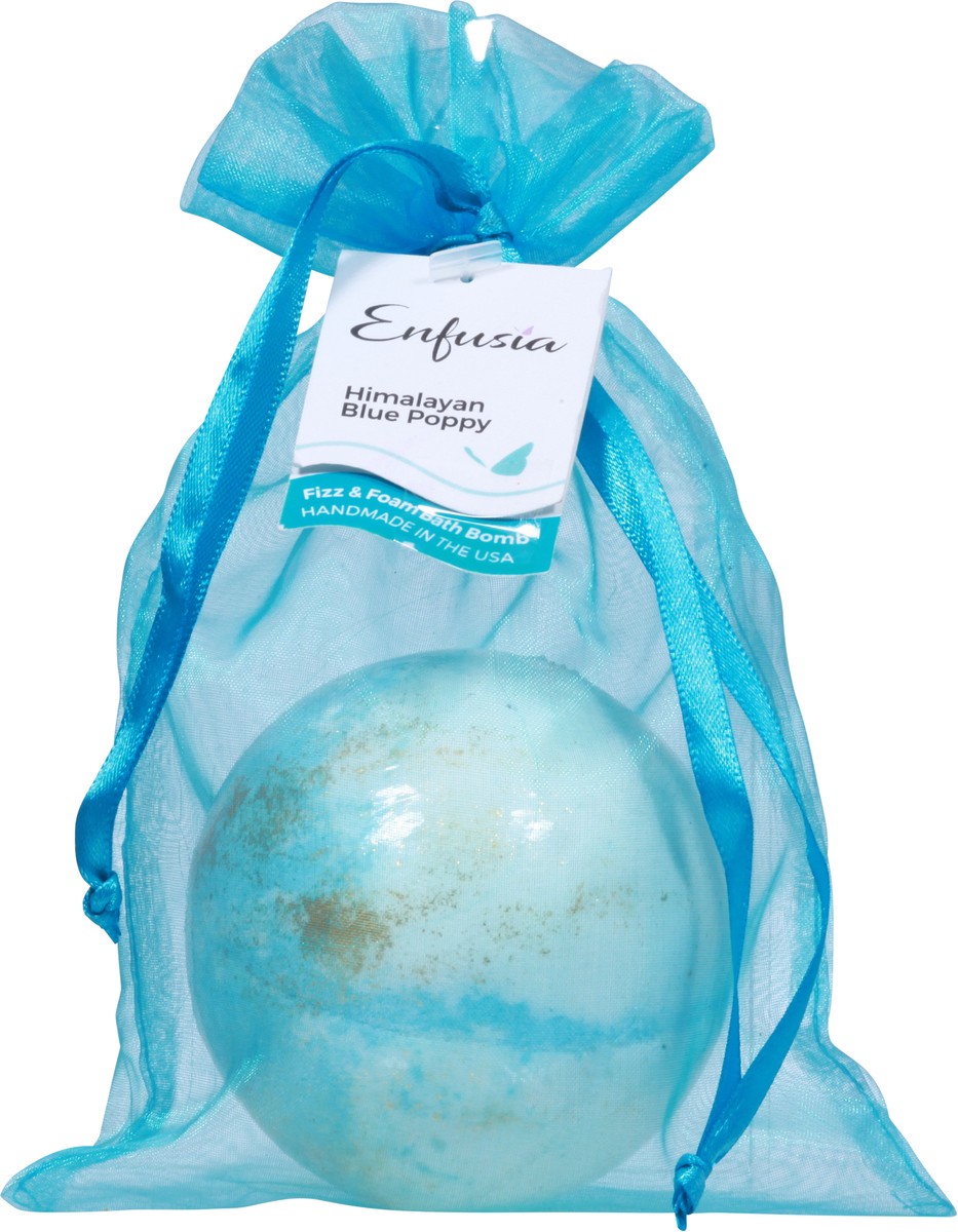 slide 7 of 9, Enfusia Himalayan Blue Poppy Fizz & Foam Bath Bomb 8.2 oz, 8.2 oz