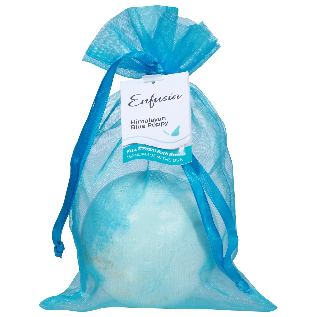 slide 1 of 9, Enfusia Himalayan Blue Poppy Fizz & Foam Bath Bomb 8.2 oz, 8.2 oz