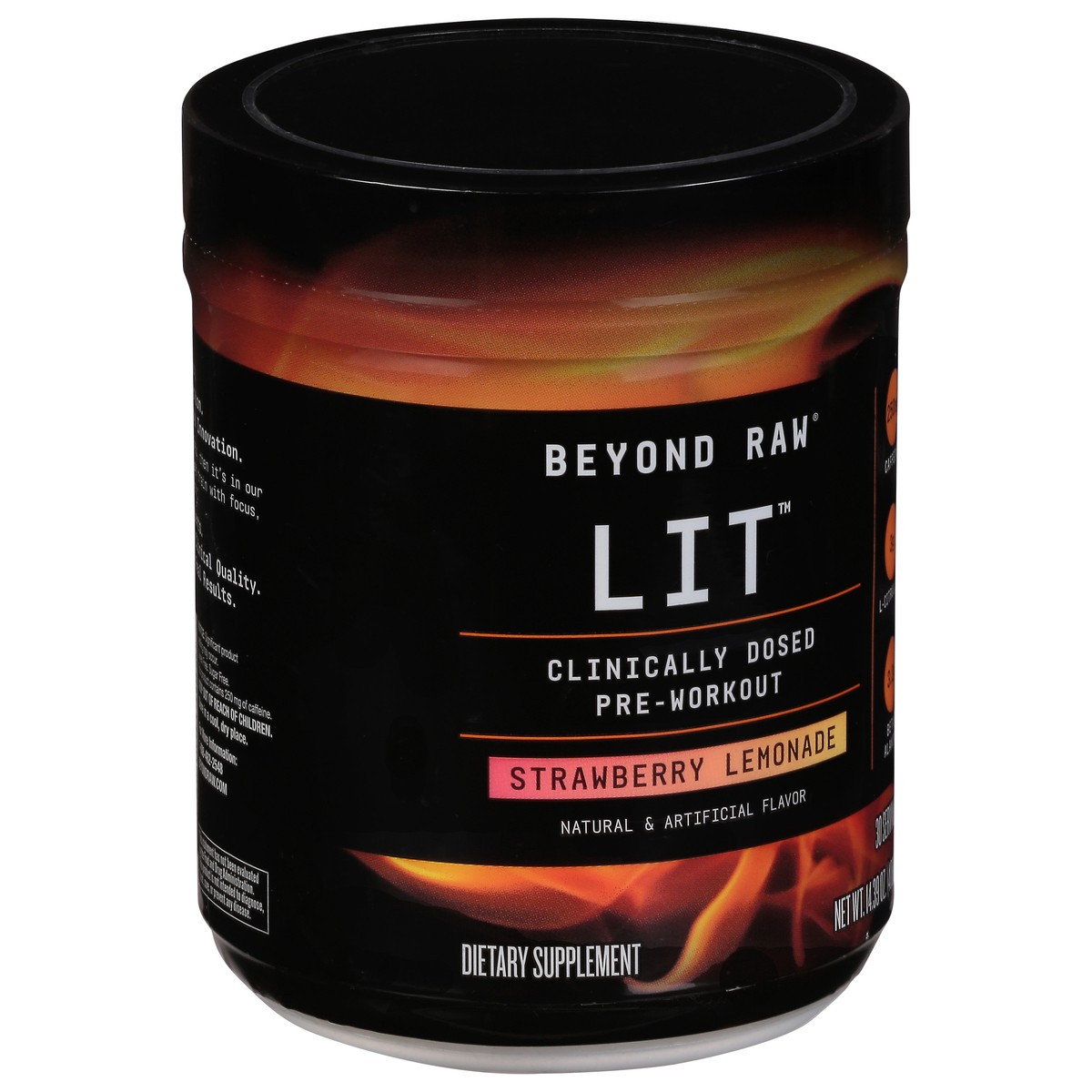 slide 2 of 9, Beyond Raw LIT Strawberry Lemonade Pre-Workout - 14.39 oz, 14.39 oz