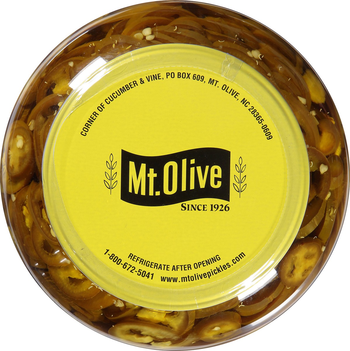 slide 7 of 8, Mt. Olive Jalapeno Slices 128 fl. oz. Jar, 128 fl oz