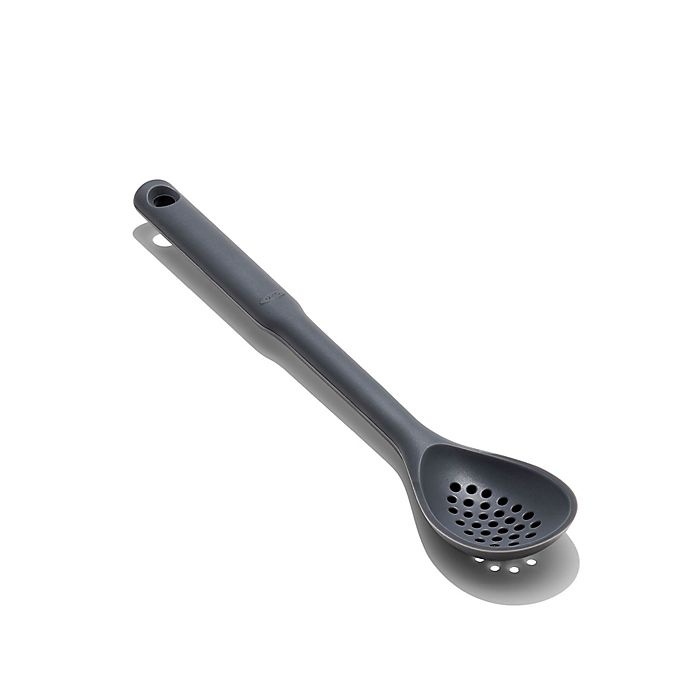 slide 2 of 5, OXO Good Grips Silicone Slotted Spoon - Peppercorn, 1 ct