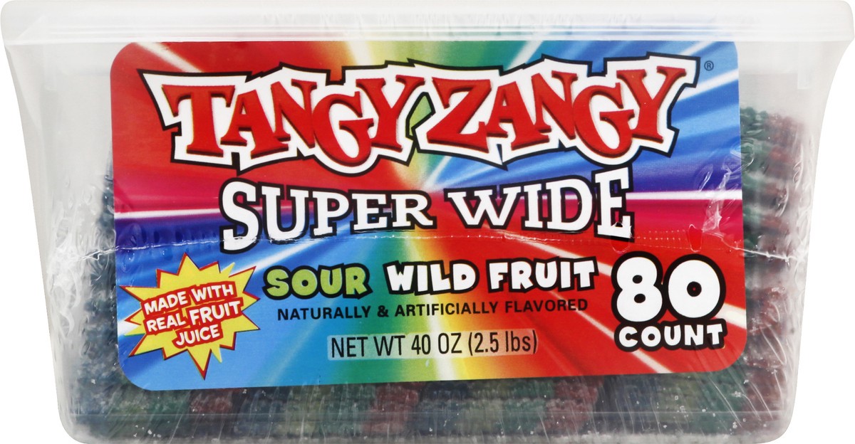 slide 5 of 13, Tangyzangy Super Wide Sour Wild Fruit 80 ea, 80 ct