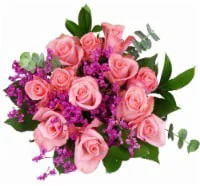 Bloom Haus 12 Plus Rose Bouquet - Pink