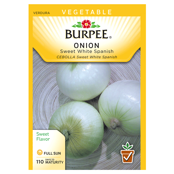 slide 1 of 5, Burpee Onion Sweet White Spanish Seeds, 1 ct