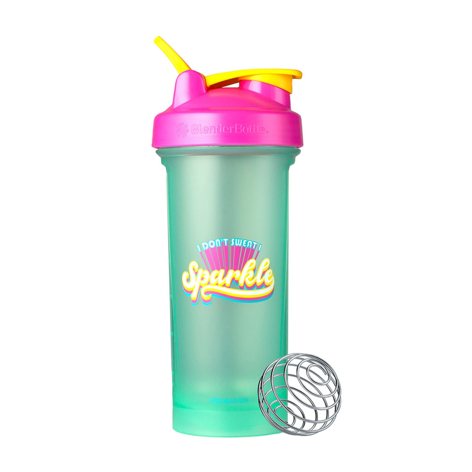 slide 1 of 1, BlenderBottle Motivational Classic V2 Shaker Cup - I Don't Sweat I Sparkle, 1 ct