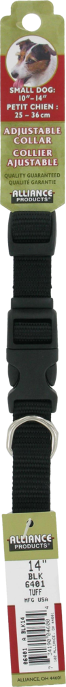 slide 3 of 3, Alliance Small Black Dog Collar, 5/8 in