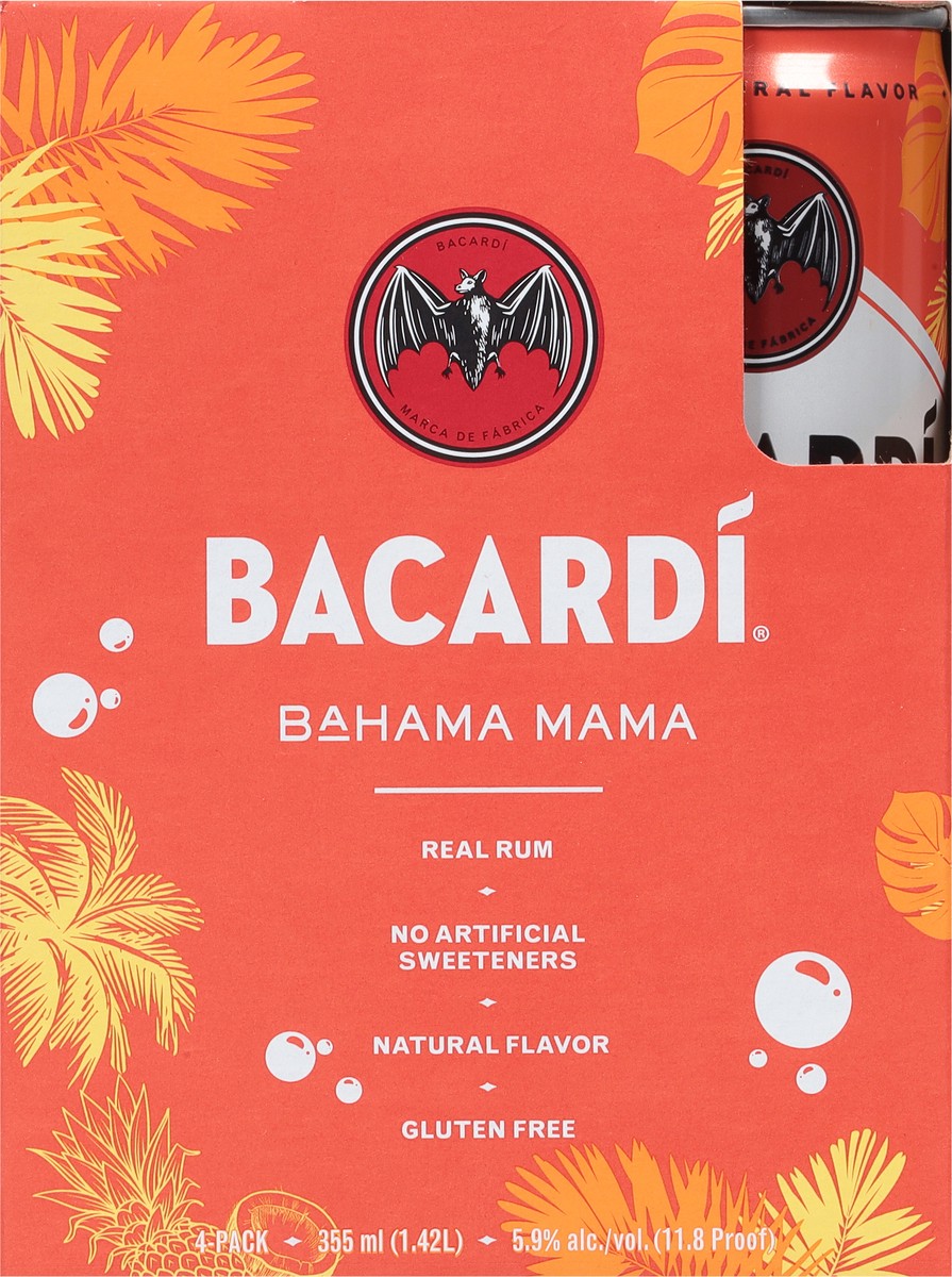 slide 6 of 9, Bacardí Bacardi Bahama Mama 4Pk, 355 ml