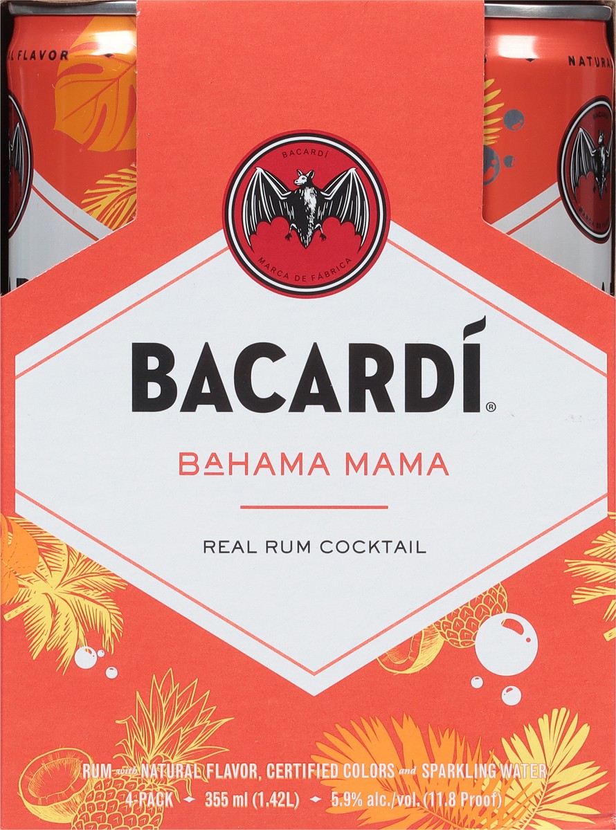 slide 3 of 9, Bacardí Bacardi Bahama Mama 4Pk, 355 ml