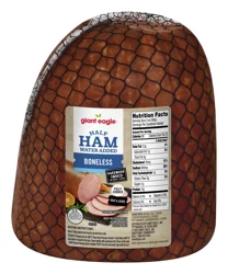 Giant Eagle Half Boneless Ham, Hardwood Smoked