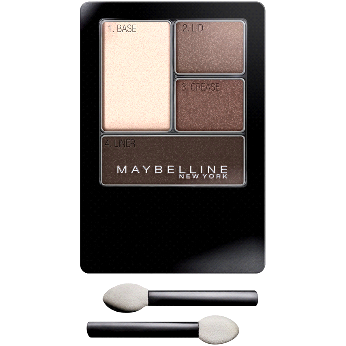 slide 1 of 1, Maybelline Expert Wear Eyeshadow Quads 02Q Natural Smokes, 0.17 oz