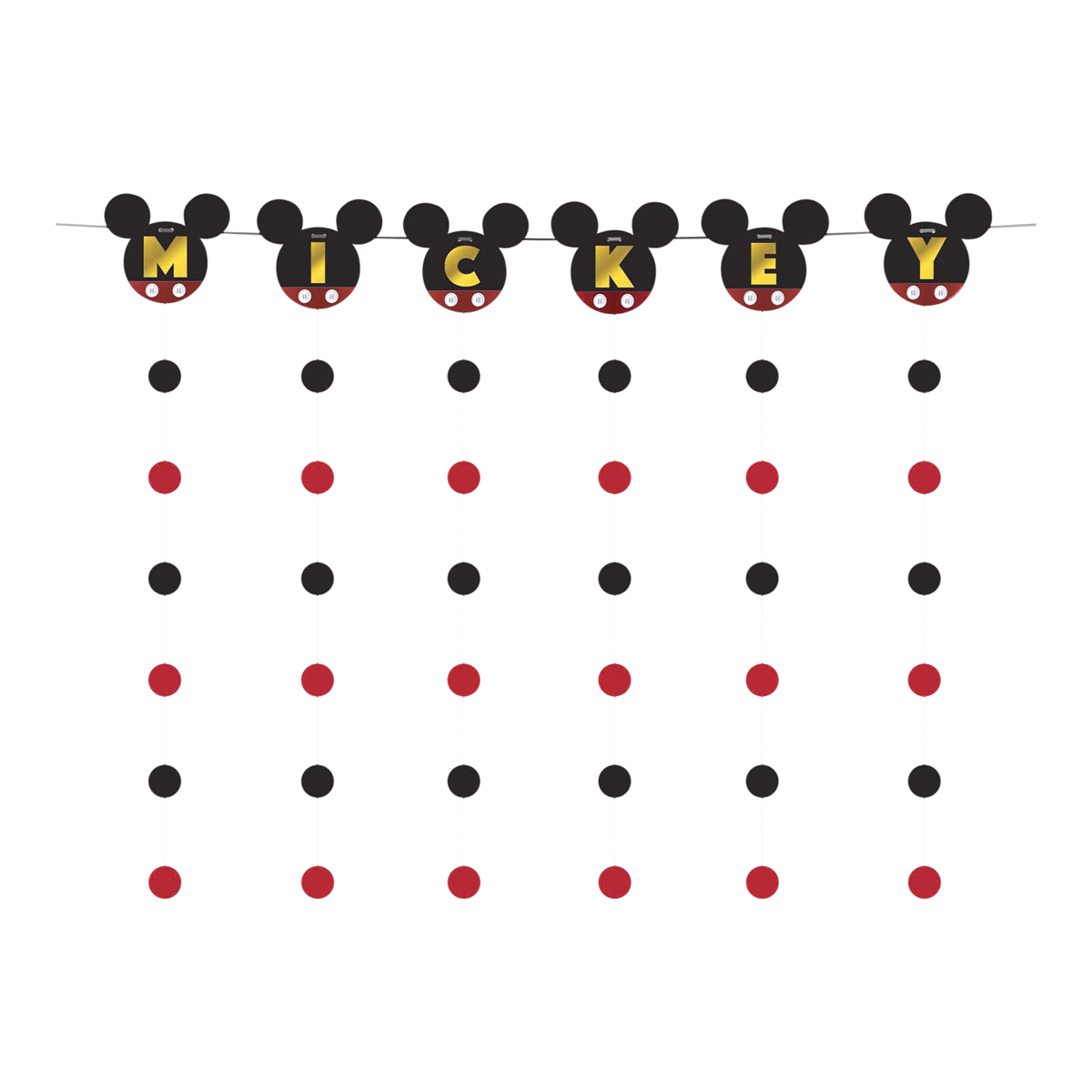 slide 1 of 1, Mickey Mouse Forever String Garland Kit Long, 10 ft