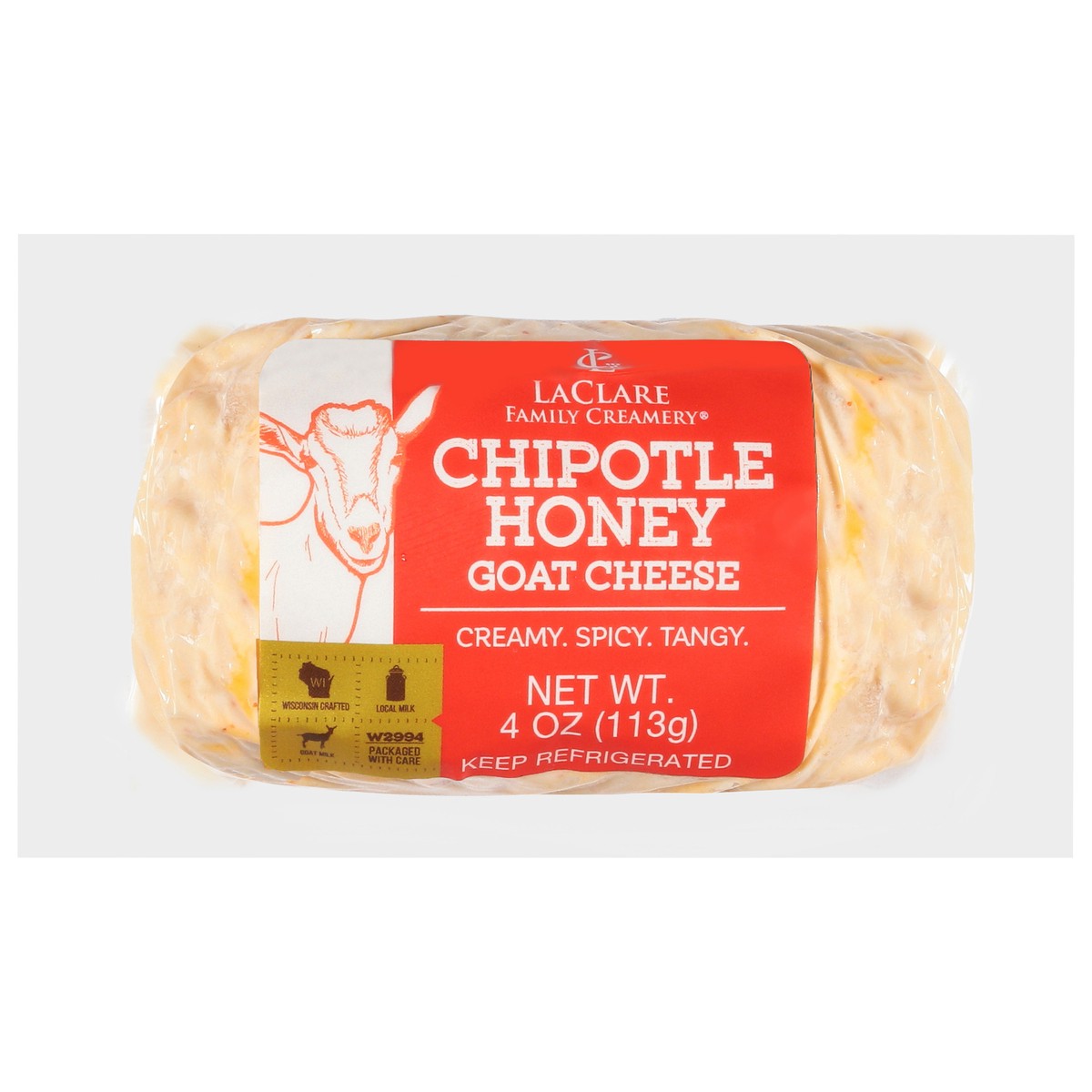 slide 1 of 14, LaClare Family Creamery Chipotle Honey Goat Cheese 4 oz, 4 oz