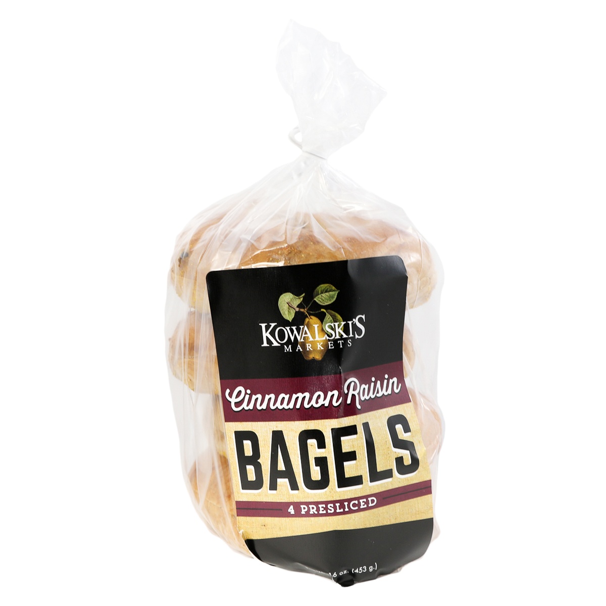 slide 1 of 1, Kowalski's Cinnamon Bagels, 16 oz