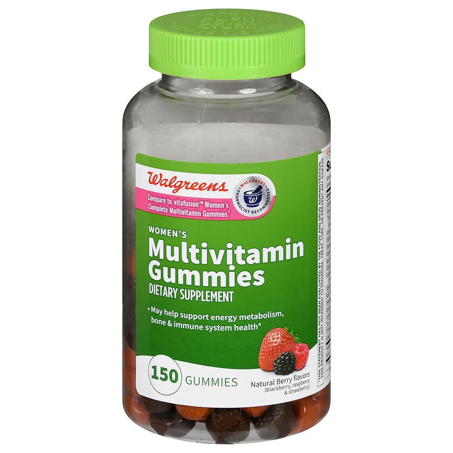 slide 1 of 4, Walgreens Women's Multivitamin Gummies (75 days) Natural Berry Flavor, 150 ct