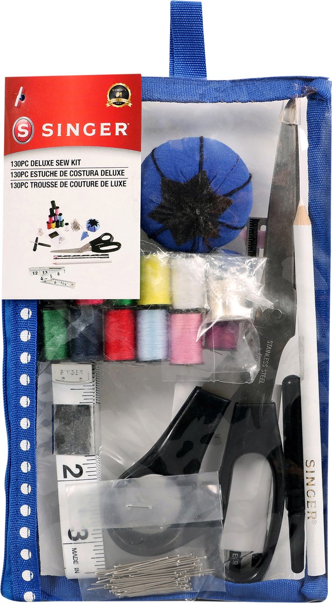 slide 2 of 2, SINGER Beginner's Deluxe Sew Kit with Storage Bag, 130 pcs, 1 ct