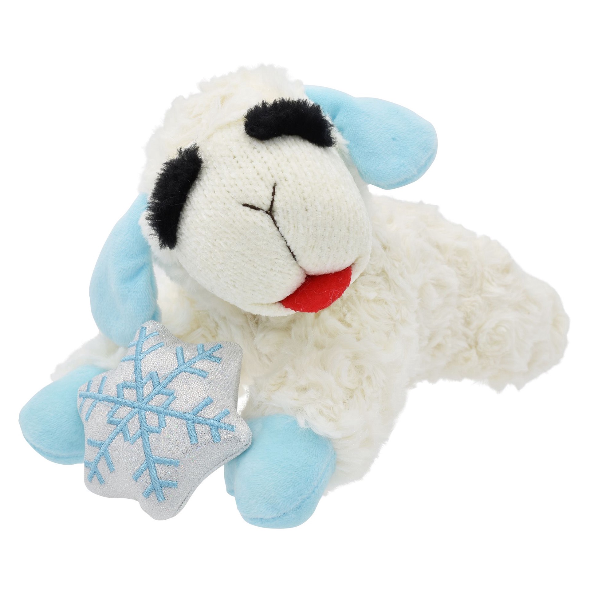 slide 1 of 1, Multipet Holiday Jumbo Winter Lamb Chop Dog Toy, 1 ct
