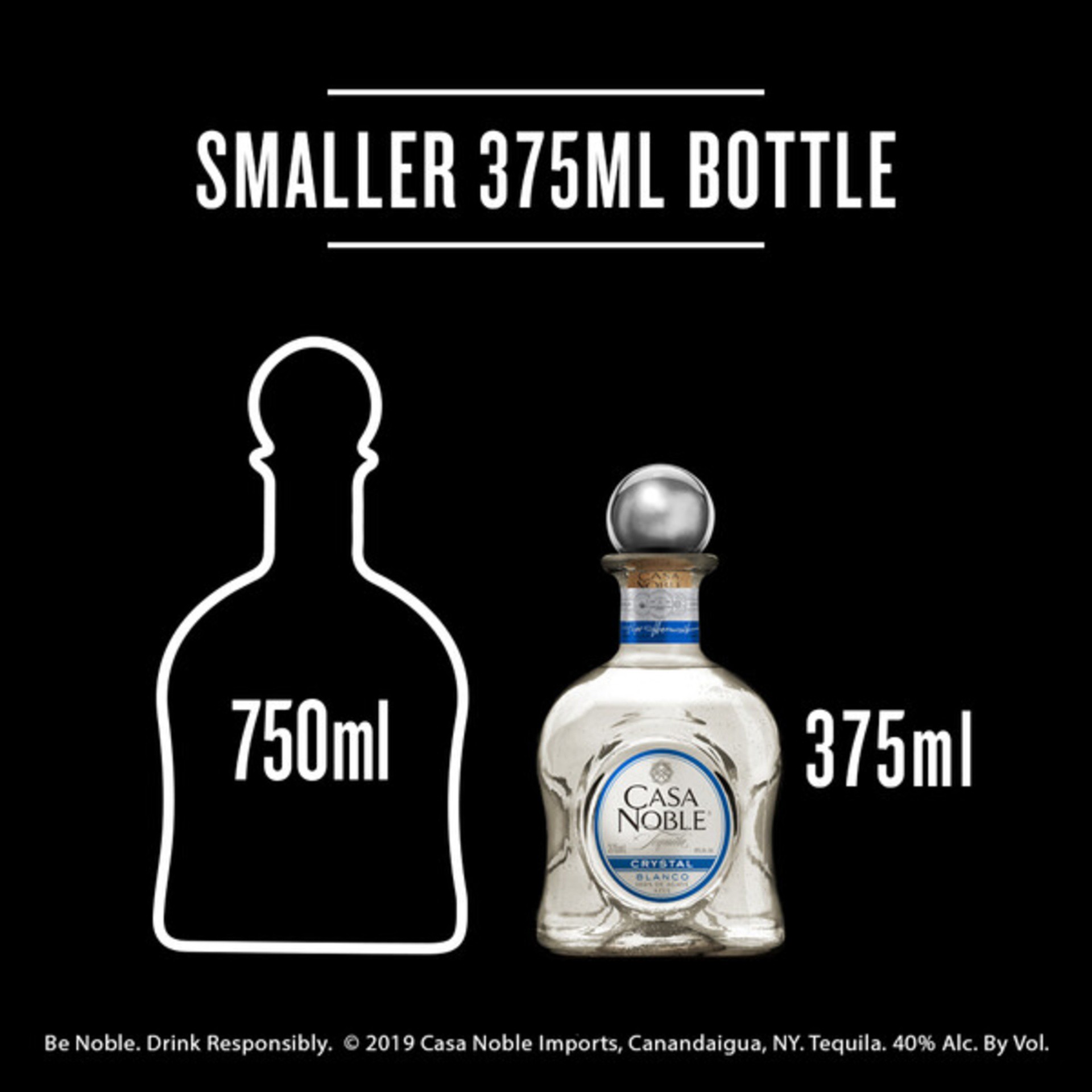 slide 3 of 7, Casa Noble Blanco Tequila, 375 mL Bottle, 80 Proof, 375 ml