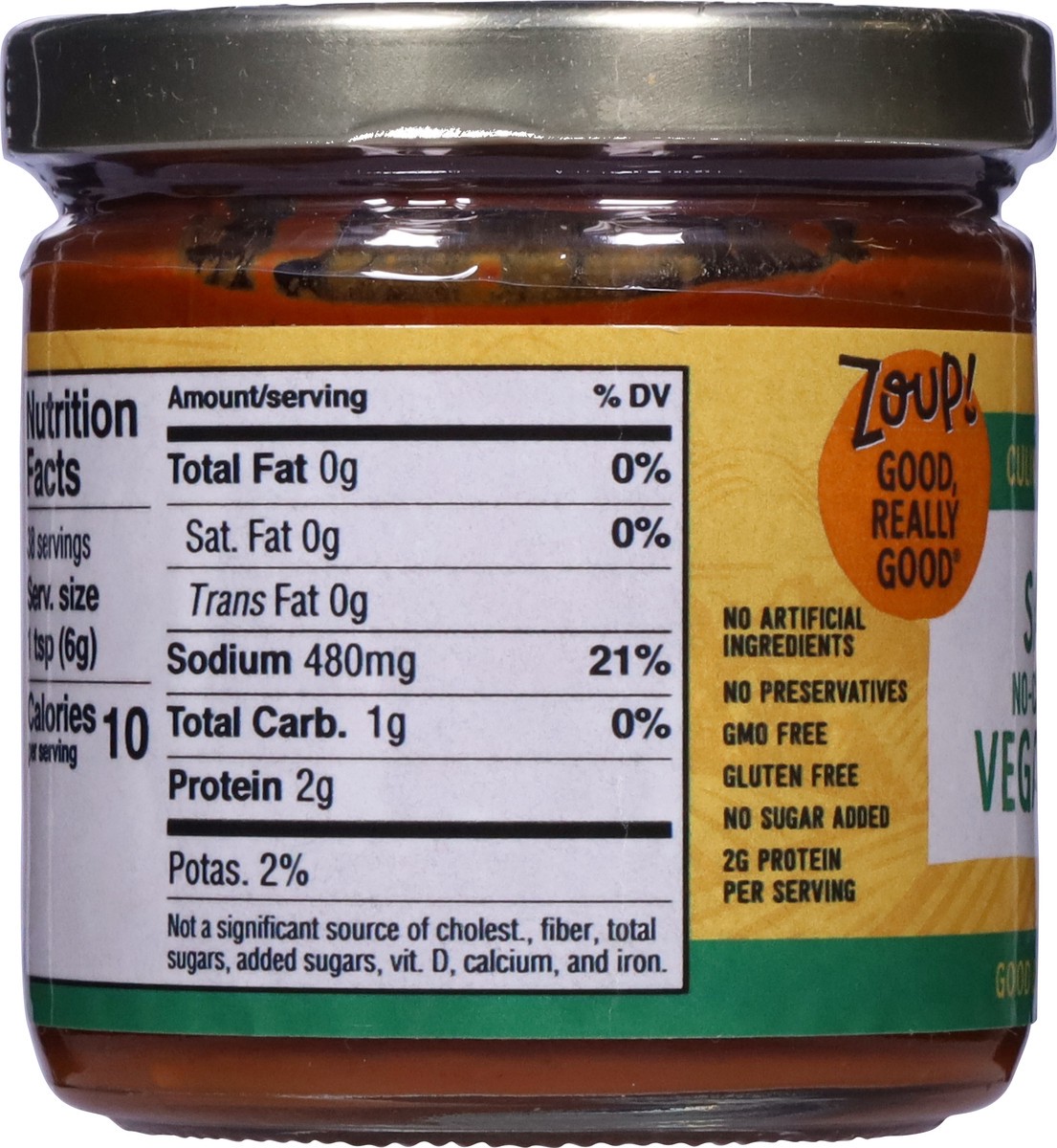 slide 12 of 13, Zoup! Savory Vegan (No Chicken) Concentrate, 8 oz