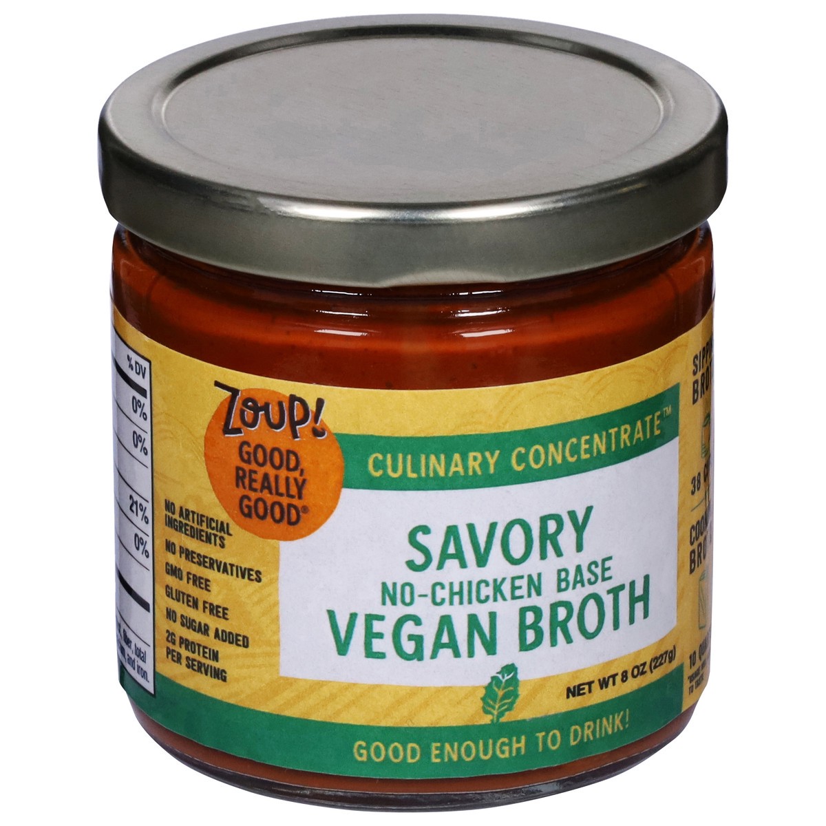 slide 11 of 13, Zoup! Savory Vegan (No Chicken) Concentrate, 8 oz