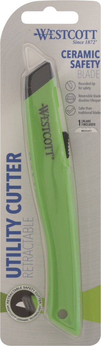 slide 10 of 12, Westcott Safety Blade Retractable Ceramic Utility Cutter 1 ea, 1 ct