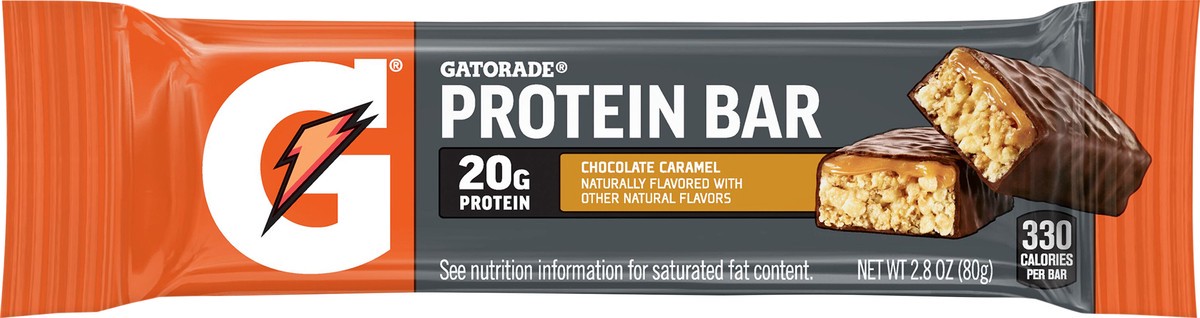 slide 1 of 6, Gatorade Protein Bar Chocolate Caramel 2.8 Oz, 2.8 oz