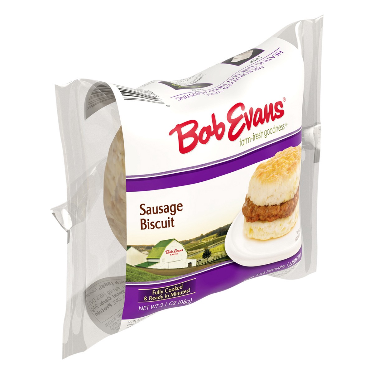 slide 2 of 11, Bob Evans Sausage Biscuit Age, 3.1 oz
