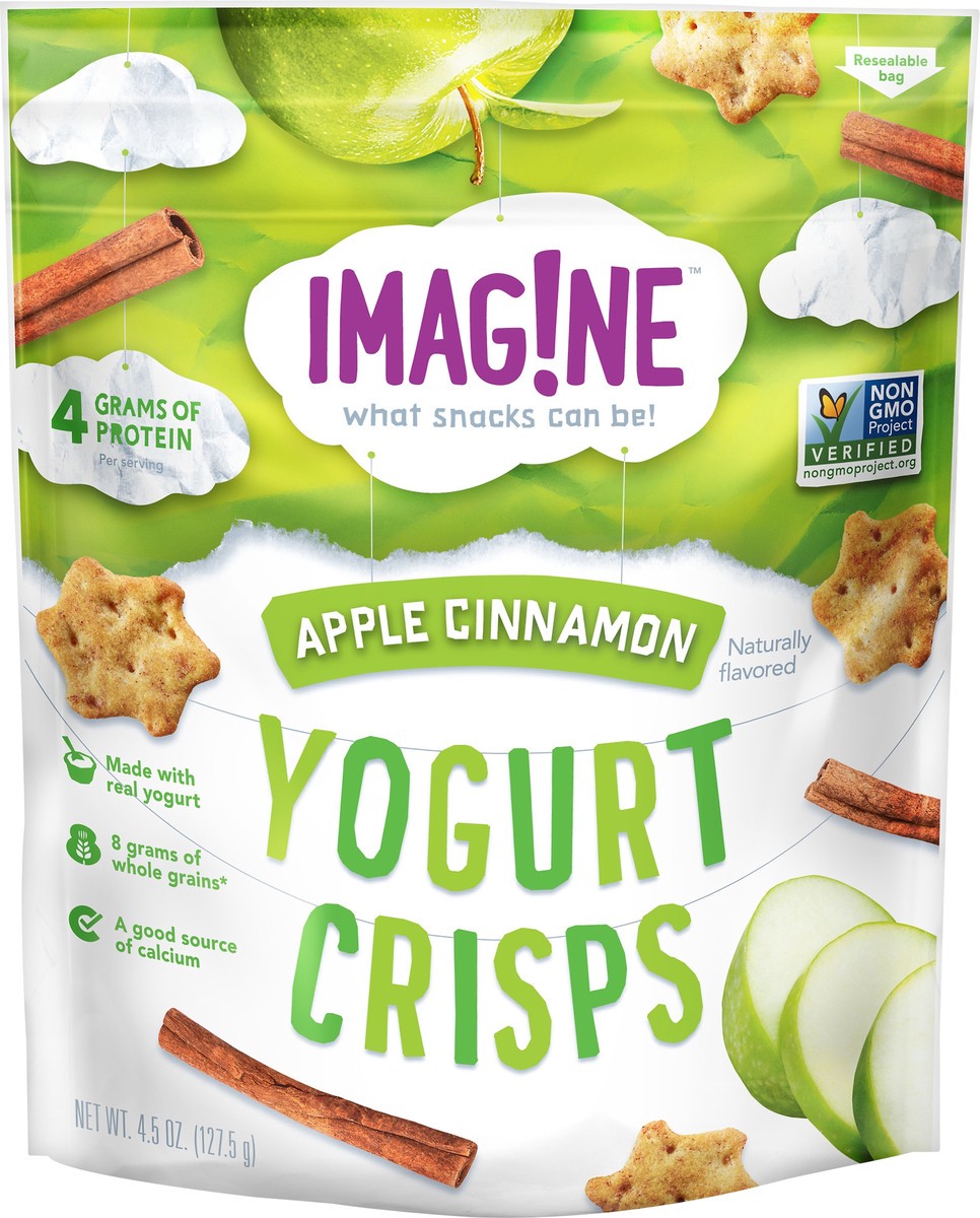 slide 3 of 5, Imag!ne Yogurt Crisps Apple Cinnamon 4.5 Oz, 4.5 oz