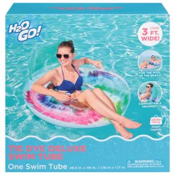 H2OGo! Tie Dye Deluxe Swim Tube 1 ea