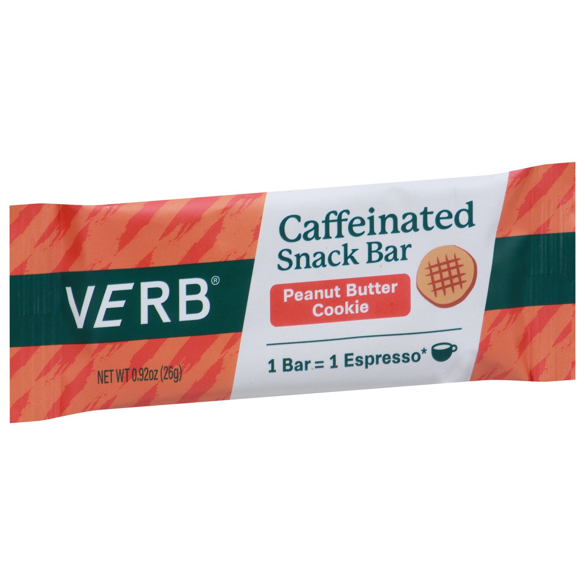 slide 5 of 9, Verb Caffeinated Peanut Butter Crunch Energy Bar 0.92 oz, 0.92 oz