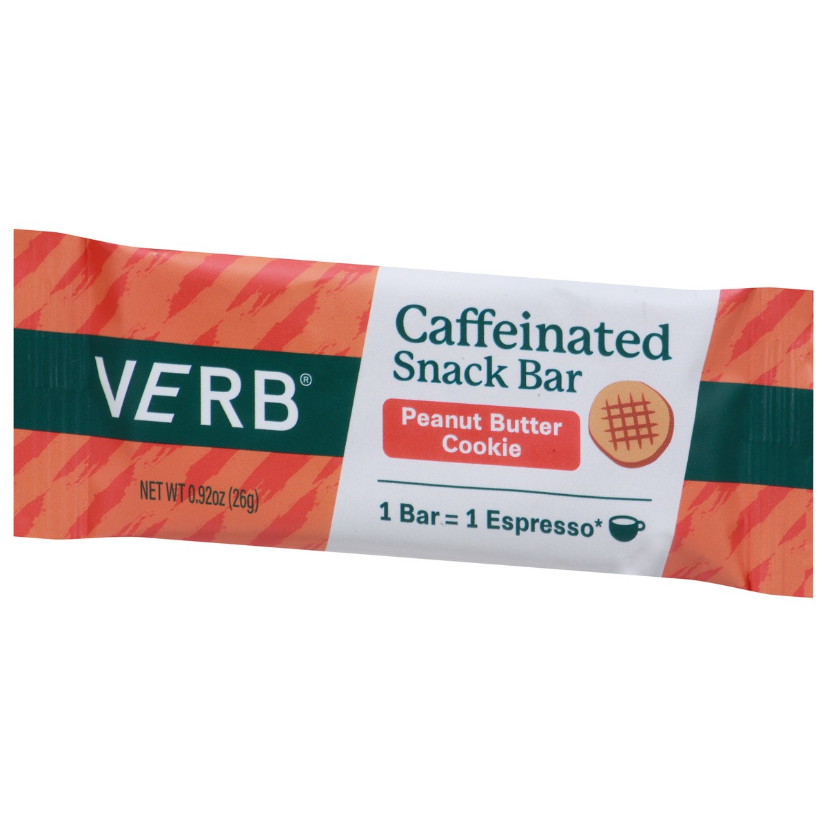 slide 8 of 9, Verb Caffeinated Peanut Butter Crunch Energy Bar 0.92 oz, 0.92 oz