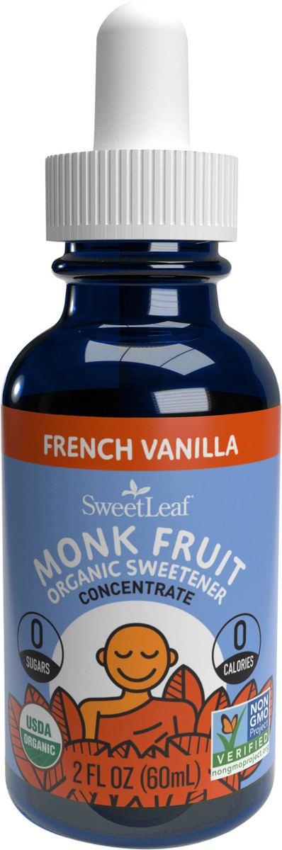 slide 2 of 5, SweetLeaf Liquid French Vanilla Monk Fruit Sweetener, 1 ct