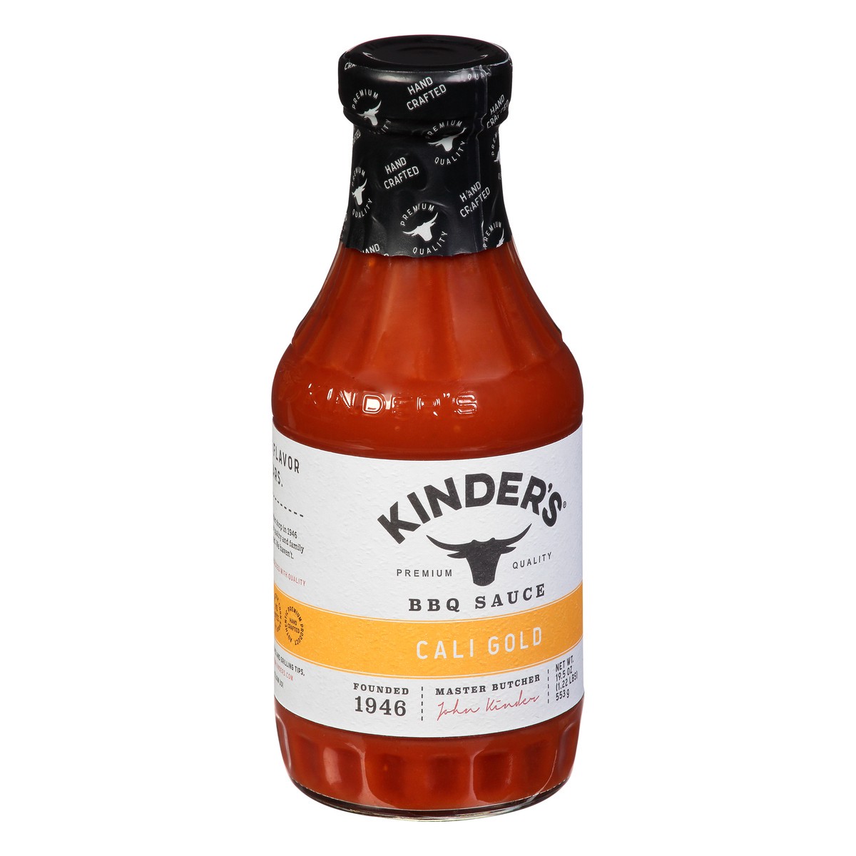 slide 9 of 12, Kinder's Cali Gold BBQ Sauce 19.5 oz, 19.5 oz