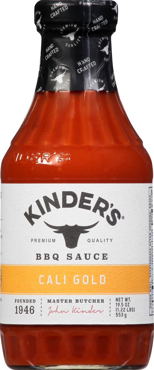 slide 1 of 12, Kinder's Cali Gold BBQ Sauce 19.5 oz, 19.5 oz