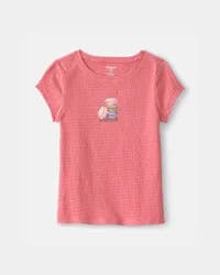 Oshkosh Girls Macaron Ruched Top - Coral