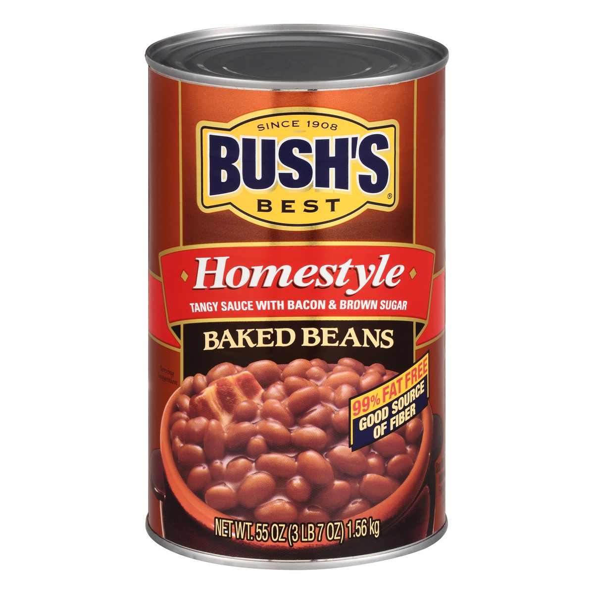 slide 3 of 12, Bush's Best Bush's Homestyle Baked Beans 55 oz, 55 oz