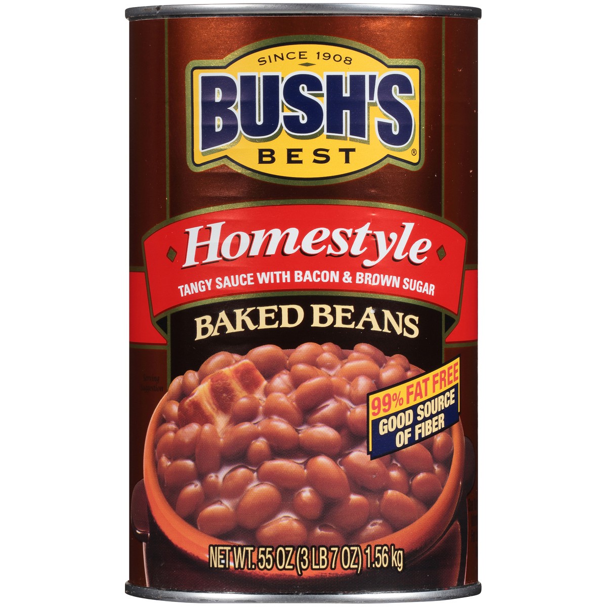 slide 12 of 12, Bush's Best Bush's Homestyle Baked Beans 55 oz, 55 oz