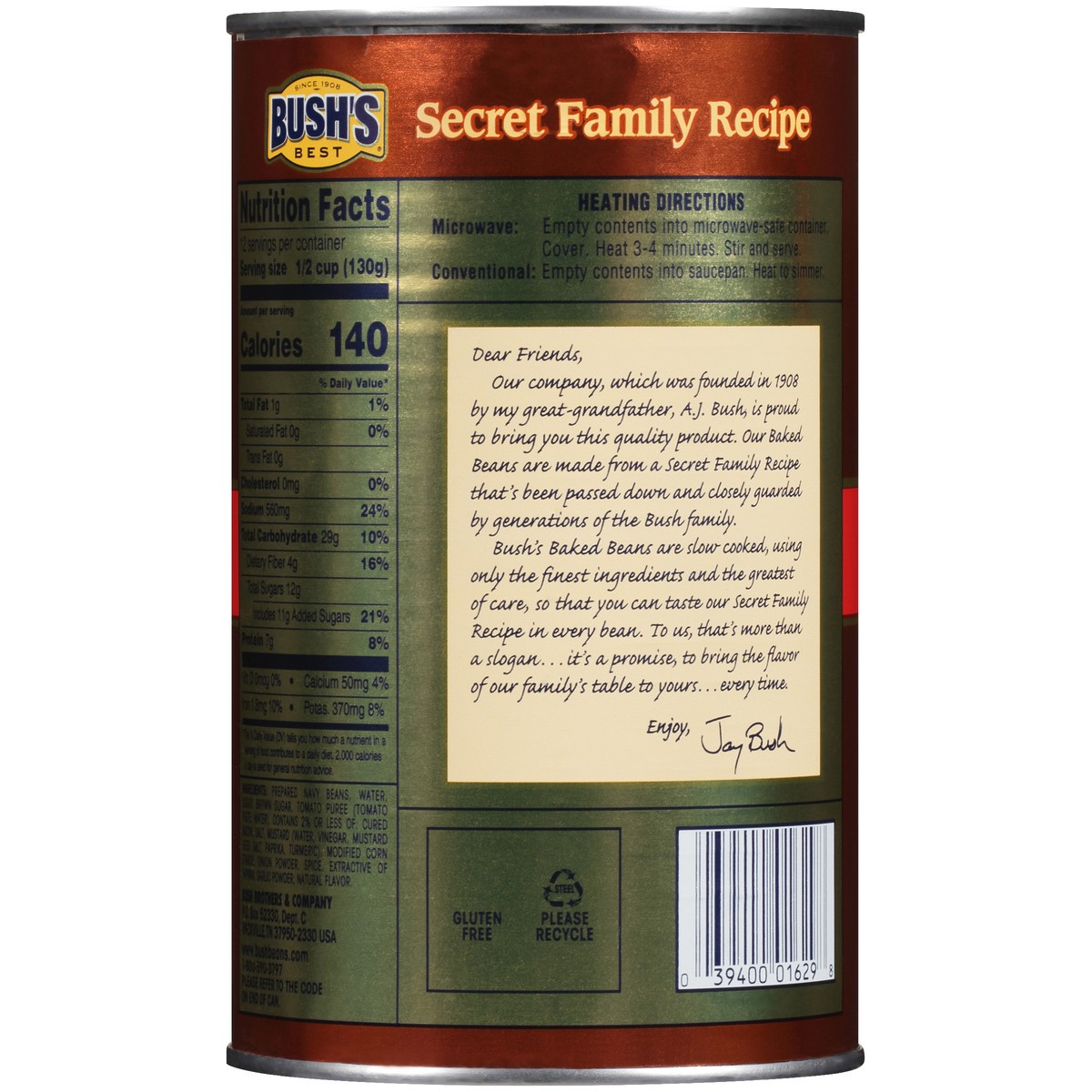 slide 11 of 12, Bush's Best Bush's Homestyle Baked Beans 55 oz, 55 oz