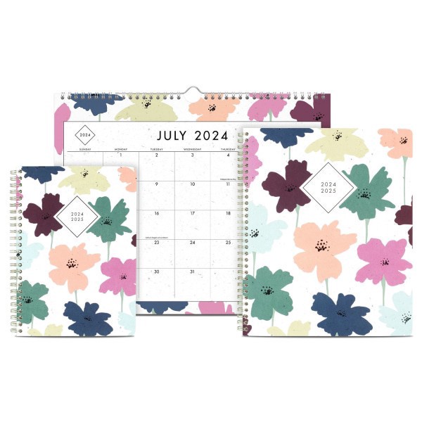 slide 9 of 10, 2024-2025 Cambridge Greenpath Weekly/Monthly Academic Planner, 8-1/2"" X 11"", Floral, July 2024 To June 2025, Gp46-905A, 1 ct