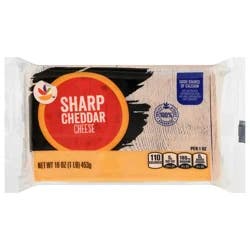 Giant Sharp Yellow Cheddar Cheese Block