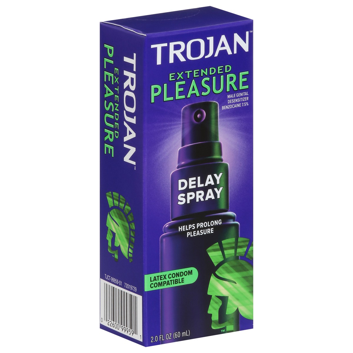 slide 8 of 9, Trojan Extended Pleasure Delay Spray for Men, 2.0 fl oz., 2 oz
