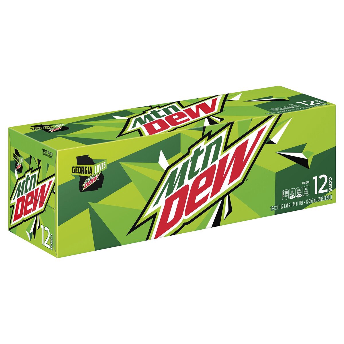 slide 1 of 21, Mountain Dew Soda Citrus 12 Fl Oz 12 Count, 12 ct; 12 oz