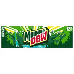 Mountain Dew Soda Citrus 12 Fl Oz, 12 Count