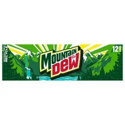 Mountain Dew Soda Citrus 12 Fl Oz, 12 Count