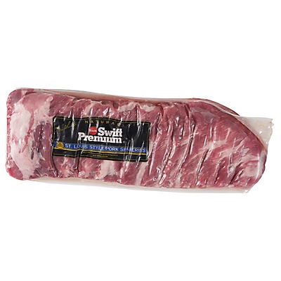slide 1 of 1, Swift St. Louis Style Pork Ribs, per lb