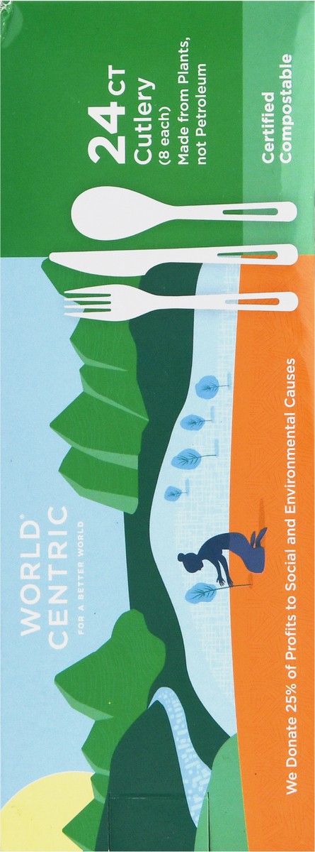 slide 3 of 10, World Centric Cutlery 24 ea, 24 ct