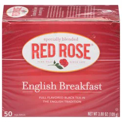 Red Rose Tea English Breakfast Black Tea 50 Bags
