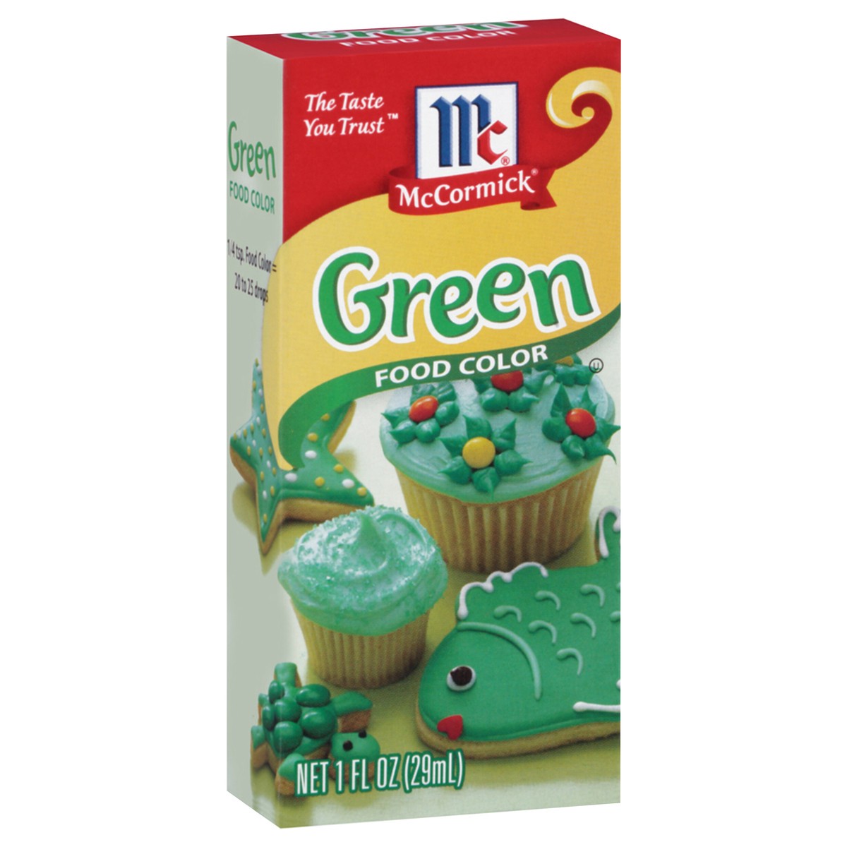 slide 3 of 9, McCormick Green Food Color, 1.0 fl oz, 1 fl oz